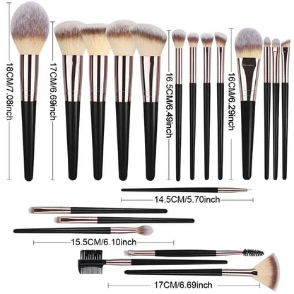 Kit de Pincéis de Maquilhagem